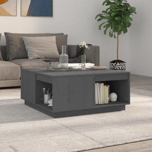  Stolić za kavu sivi 80x81x36,5 cm od masivne borovine Cene