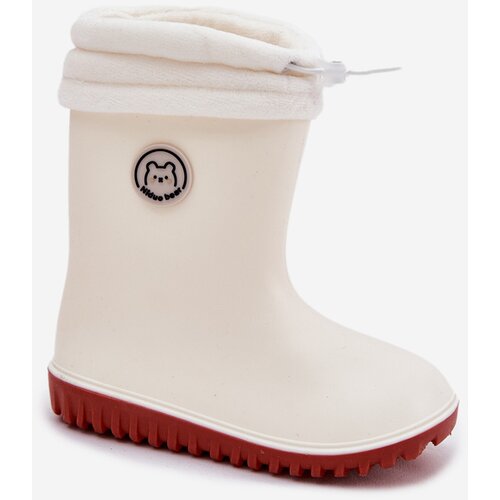 Boto Children's Rain Boots With Insulation Light Beige Odirisse Cene