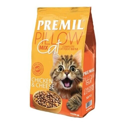 Premil hrana za mačke super premium pillow mix chicken&cheese 10kg Slike