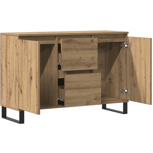  Komoda boja hrasta artisan 101,5x35x70 cm konstruirano drvo Smeđa Slike