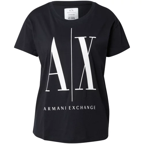 Armani_Exchange Majica '8NYTCX' mornarsko plava / bijela