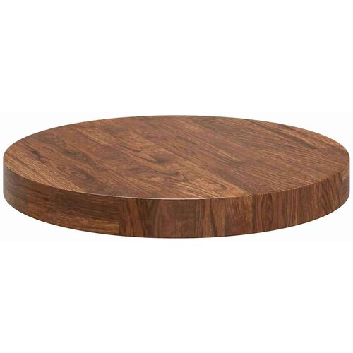 vidaXL Gornji dio stola Tamno smeđa Ø 40 x 4 cm Čvrsto drvo hrasta Cijene