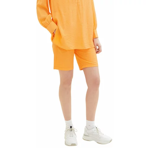 Tom Tailor Kratke hlače iz tkanine 1035499 Oranžna Regular Fit