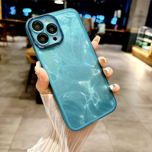  Maska za Samsung S25/ S931B Glitter Feather plava Cene