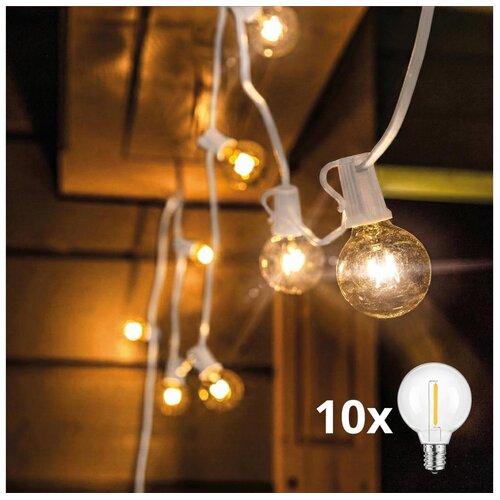  Brilagi - LED spoljna dekorativna girlanda GIRLANDA 10xE12 8m bela IP44 topla bela Cene