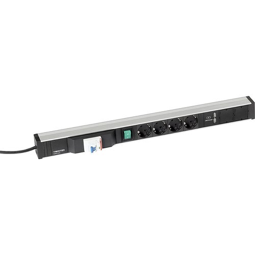 Treston Letev z vtičnicami za delovne mize, 4 vtičnice, 2 x USB, stikalo FI, dolžina 683 mm Cene