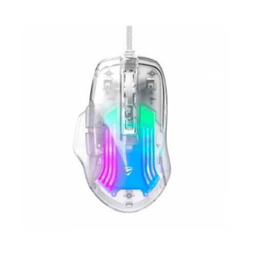 Havit USB miš MS1011SE transparent bela Cene
