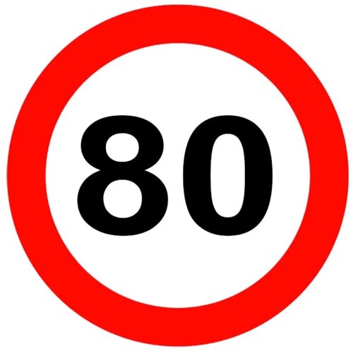  NALJEPNICA OGRANIČENJA BRZINE 80km/h Cijene