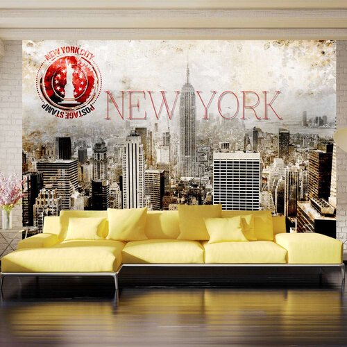  Tapeta - New York - POST AGE STAMP 300x210 Slike