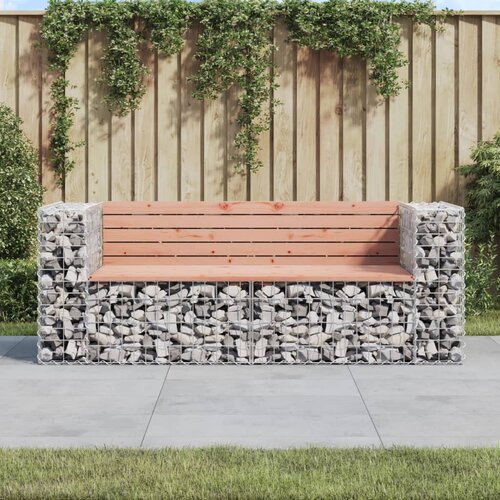 vidaXL Vrtna gabionska klop 184x71x65,5 cm trden les douglas Cene