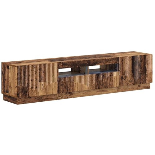  5-dijelni LED TV ormarić Staro drvo Konstruirano drvo - Staro drvo 81 cm Cene