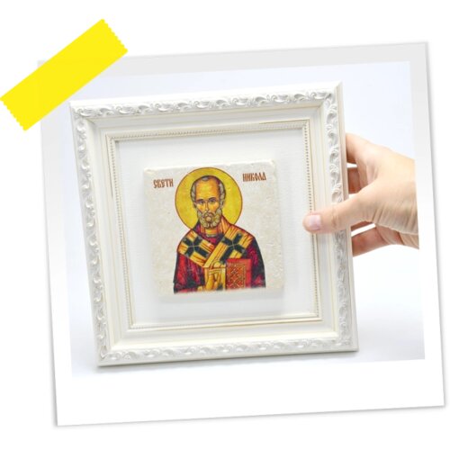  SLIKA NA KAMENU 10X10CM U RAMU 27212FM Slike