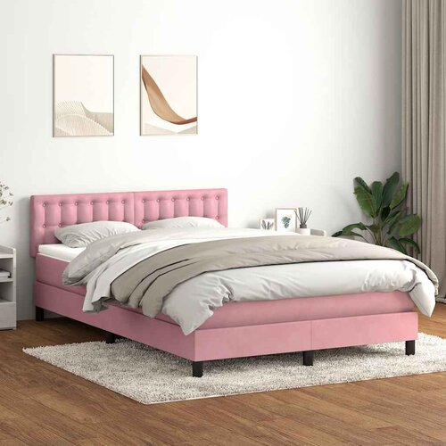 Box Spring krevet s madracem ružičasti 160x220 cm bar&scaron;un Cijene