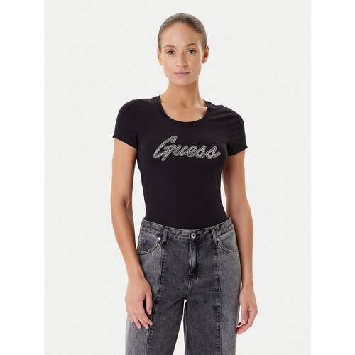 Guess SS LOGO HOT FIX TEE W5YI16 J1314 Crna Slike