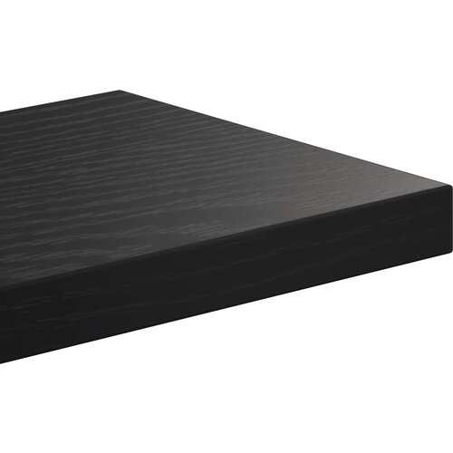  Polica na zidu Crni hrast 85 x 13,5 x 73,5 cm Konstruirano drvo Slike