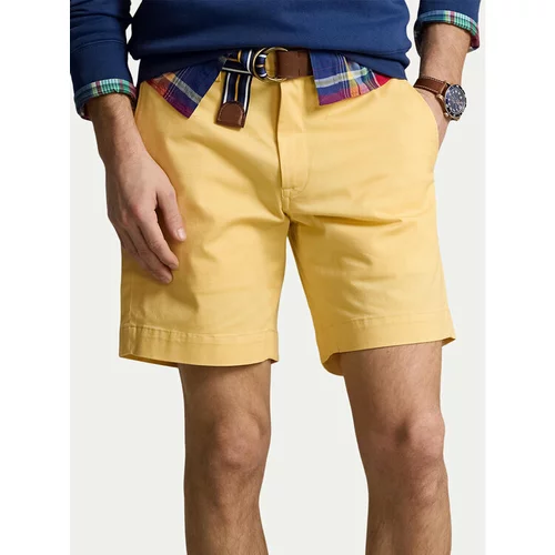 Polo Ralph Lauren Kratke hlače iz tkanine 710799213011 Rumena Slim Fit