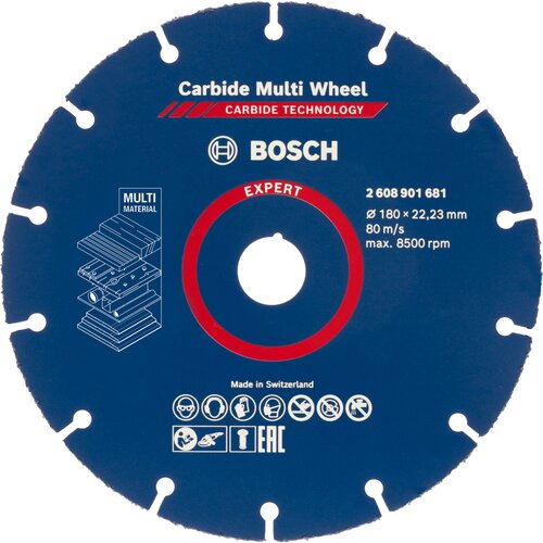 Bosch expert carbide multi wheel rezna ploča od 180 mm, 22,23 mm 2608901681 Slike