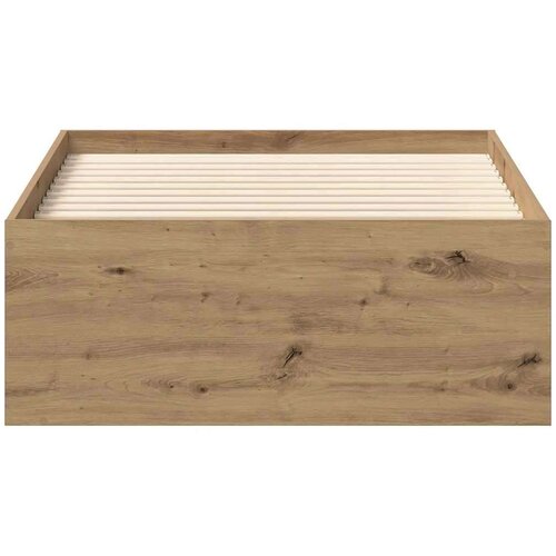 VidaXL Okvir kreveta bez madraca boja hrasta artisan 90x200 cm Slike
