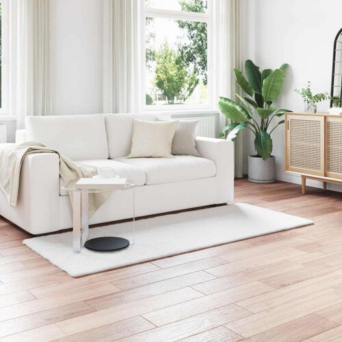  Faux Rabbit Fur Rug Olite Bijelo 100 x 200 cm Poliester Cene