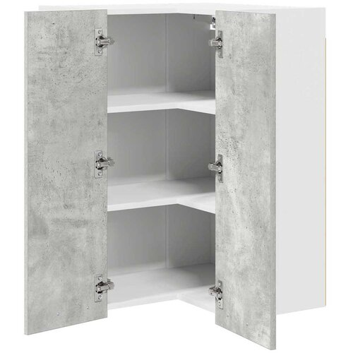  ormarić s pohranom Beton siva i bijela 57 x 57 x 80 cm Slike