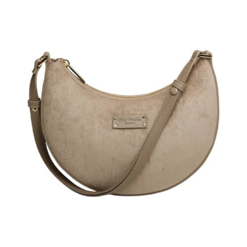 Fancy Metal Goods Ltd Alice Wheeler - Torba - Suede Kensington, Crossbody, Shoulder, Mink Cene
