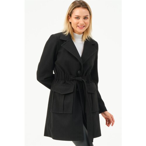 Dewberry Z6778 WOMEN&amp;#039;S COAT-BLACK Slike