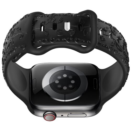 INF Silikonski pašček za Apple Watch Black 22 mm, (21685864) Cene