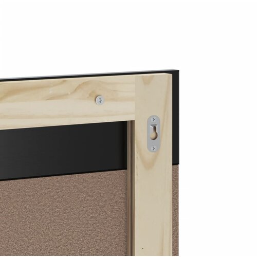  Kupaonsko ogledalo s policom BERG crno 60x12x70 cm masivno drvo Slike