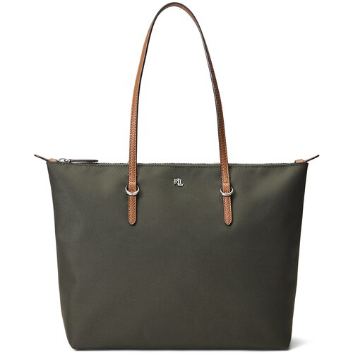 Polo Ralph Lauren Shopper torba 'KEATON' karamela / maslinasta Cene