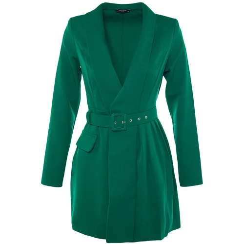 Trendyol Limited Edition Green Belted Dress