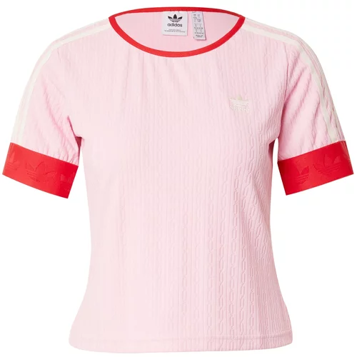 Adidas Majica 'Adicolor 70S ' roza / crvena / bijela