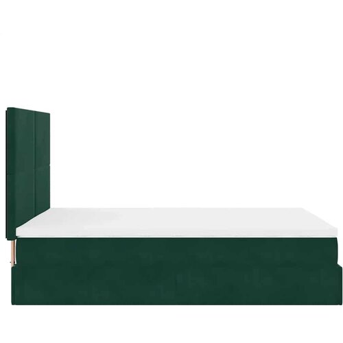  Ottoman krevet s madracima tamnozeleni 140x190 cm bar&amp;scaron;un Slike