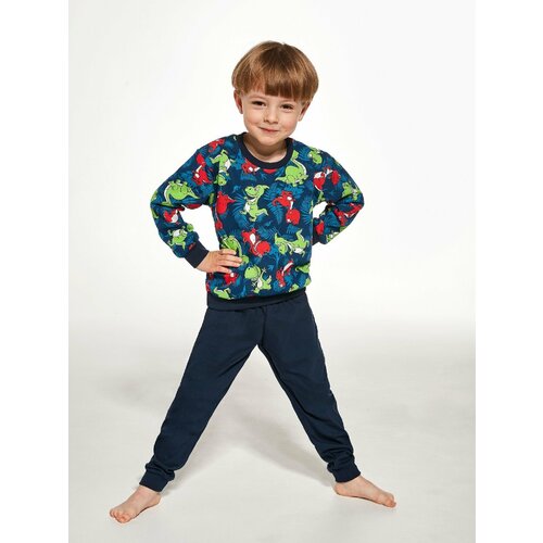 Cornette Pyjamas Kids Boy 286/144 Dino 2 l/r 86-128 jeans Slike