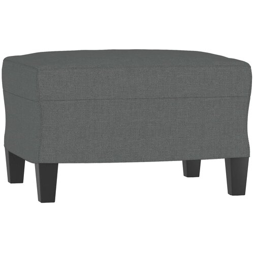  Fotelja s tabureom tamnosiva 60 cm od tkanine Slike