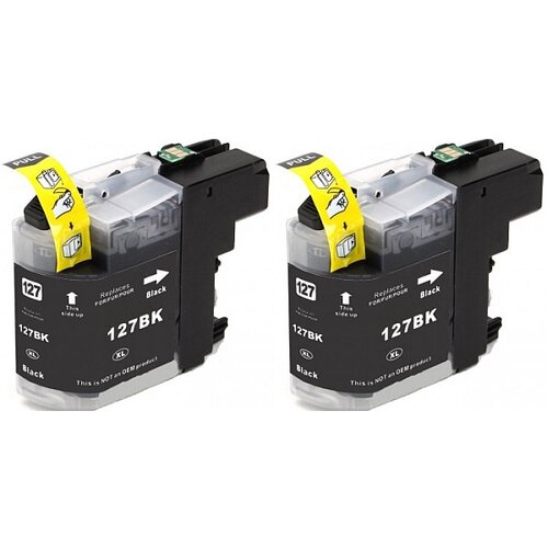 Brother Kartuša za LC123BK (črna), dvojno pakiranje, kompatibilna Cene