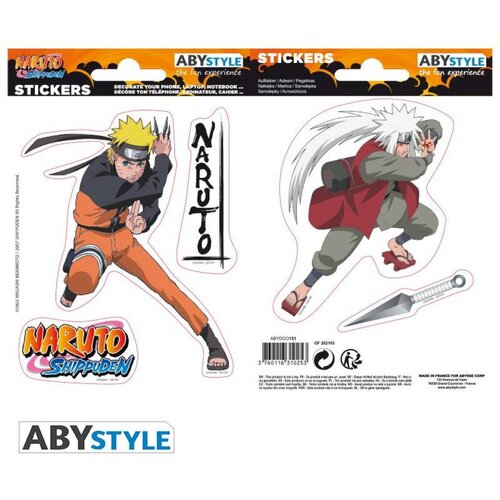 Abystyle Nalepnice - Naruto Shippuden - Naruto & Jiraiya Cene