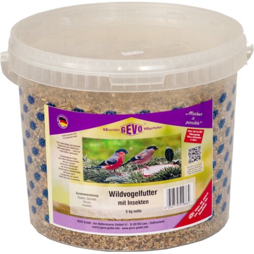 Gevo Krma z žuželkami za divje ptice, vedro - 5 kg Slike