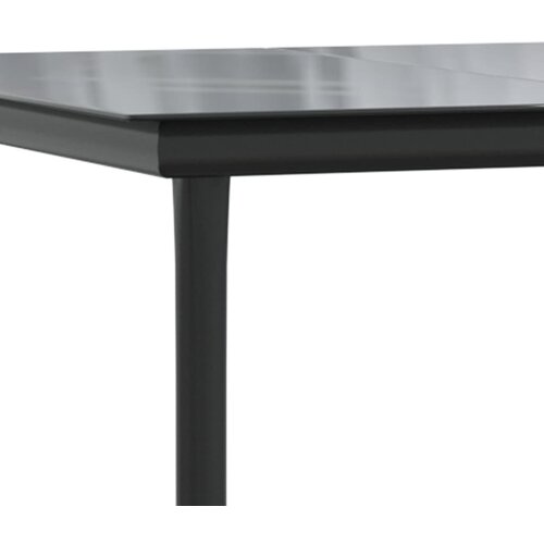  3-dijelni vrtni blagovaonski set s jastucima od poliratana crni Crna 80 x 80 x 74 cm Slike