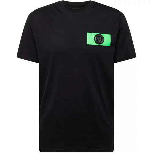 Plein Sport Majica svetlo zelena / črna