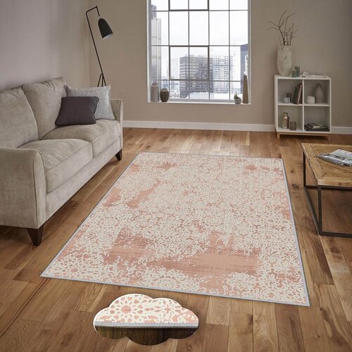 Conceptum Hypnose Tepih Eexfab1130, Pravougaoni, 100 x 150 cm, Krem-roze Cene