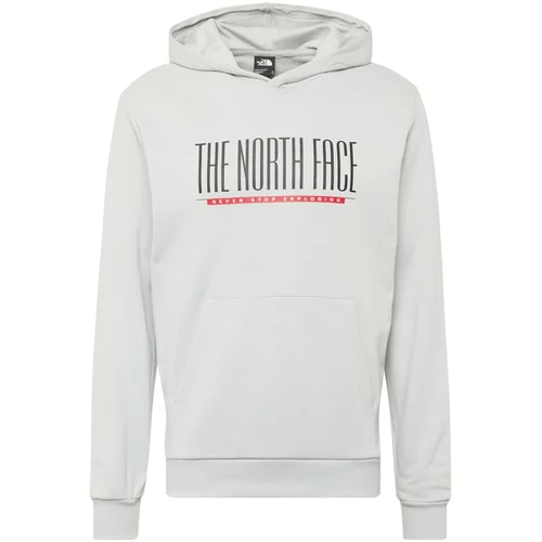 The North Face Sweater majica 'EST 1966' svijetlosiva / tamo siva / crvena / bijela