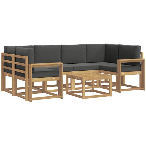  Set vanjskih sofa 7 kom. Bijela i antracit Slike