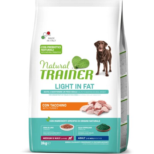 Trainer suva hrana za pse natural ideal weight medium&maxi adult 3kg Slike
