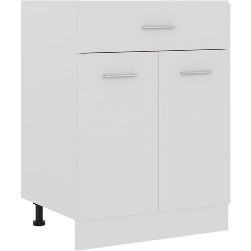 vidaXL Spodnja omarica s predalom bela 60x46x81,5 cm Cene