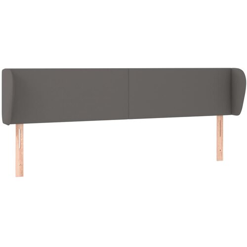 Maison Chic Vzglavna omarica - Nočna omarica - Posteljna omarica z ušesi sivo 183x23x78/88 cm umetno usnje, (21708400) Cene
