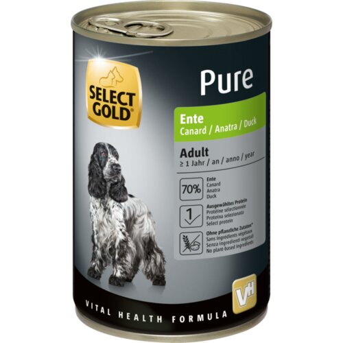 Select Gold hrana za pse dog pure adult patka 400g Slike