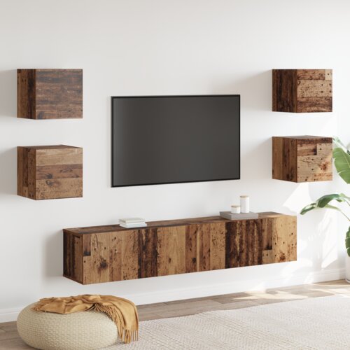 vidaXL Set TV komoda 6 pcs Smeđa 160 x 30 x 30 cm Konstruirano drvo Cijene