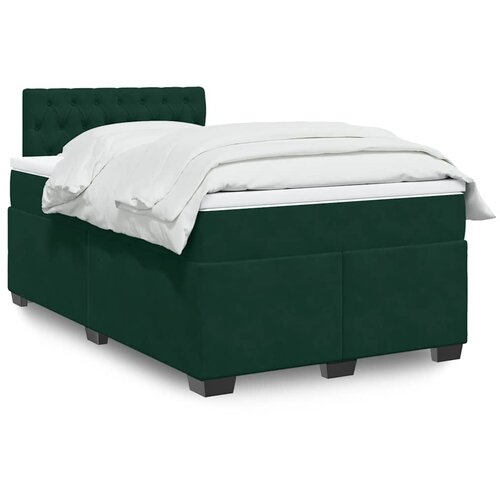  Krevet box spring s madracem tamnozeleni 120x190 cm bar&scaron;unasti Cijene