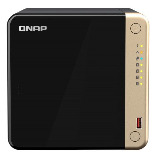 Qnap TS-464 NAS Tower Ethernet LAN povezava Črno N5095 Slike