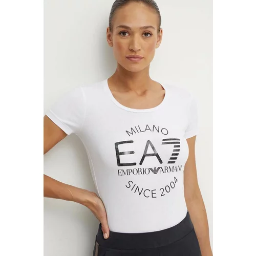 Ea7 Emporio Armani Majica kratkih rukava za žene, boja: bijela, TJQCZ.6DTT20